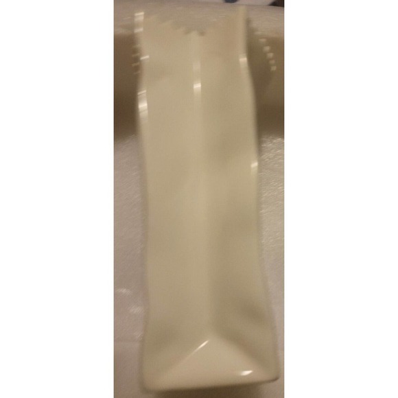 Avon Ceramic White Paper Bag Vase Container Lipstick Logo 100 Year Celebration - Picture 4 of 7